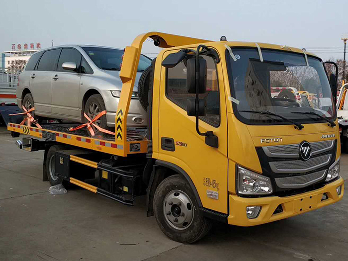歐馬可藍牌清障車一拖二