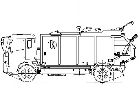 東風(fēng)小多利卡國(guó)六后裝高位掛桶壓縮式垃圾車(chē)